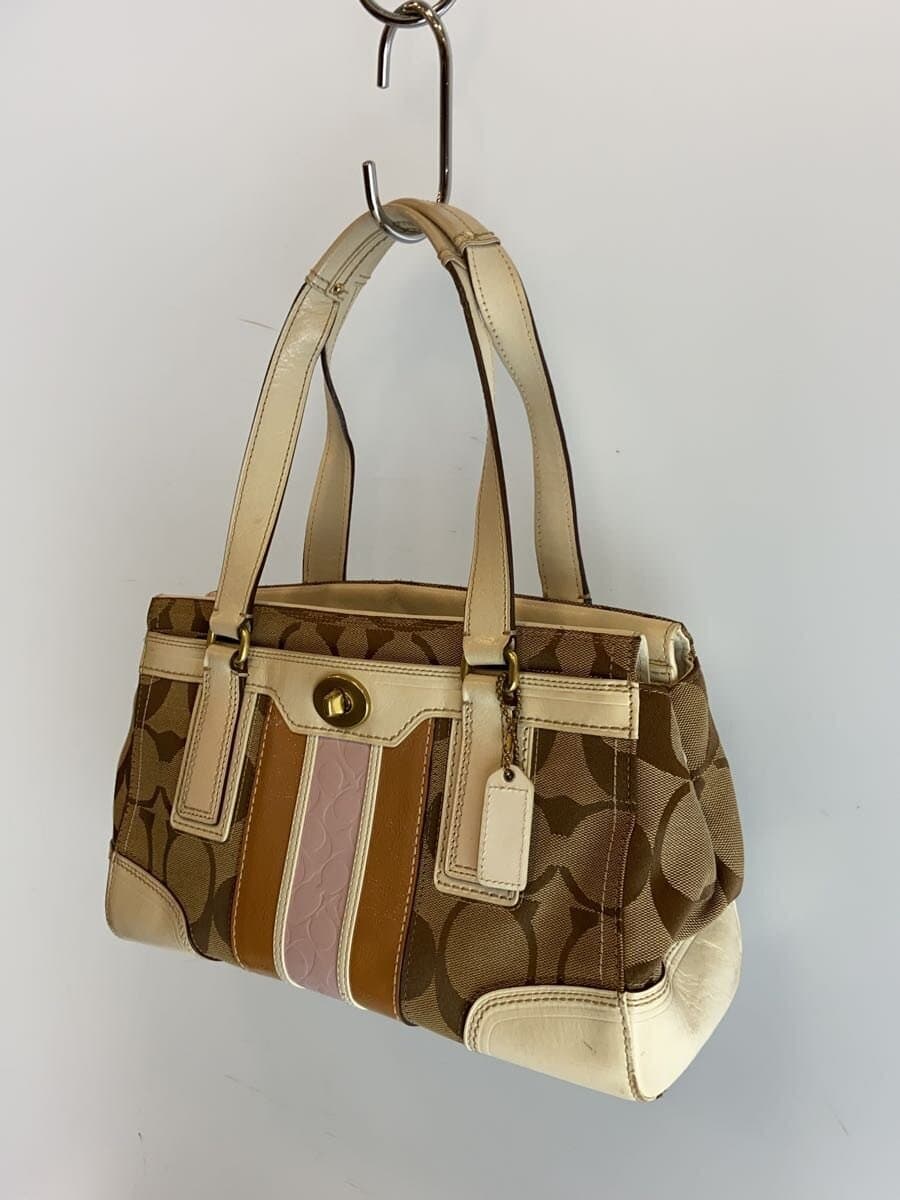 COACH Medium Carryall_Hamptons_Signature_Beige Canvas CML F11620 2