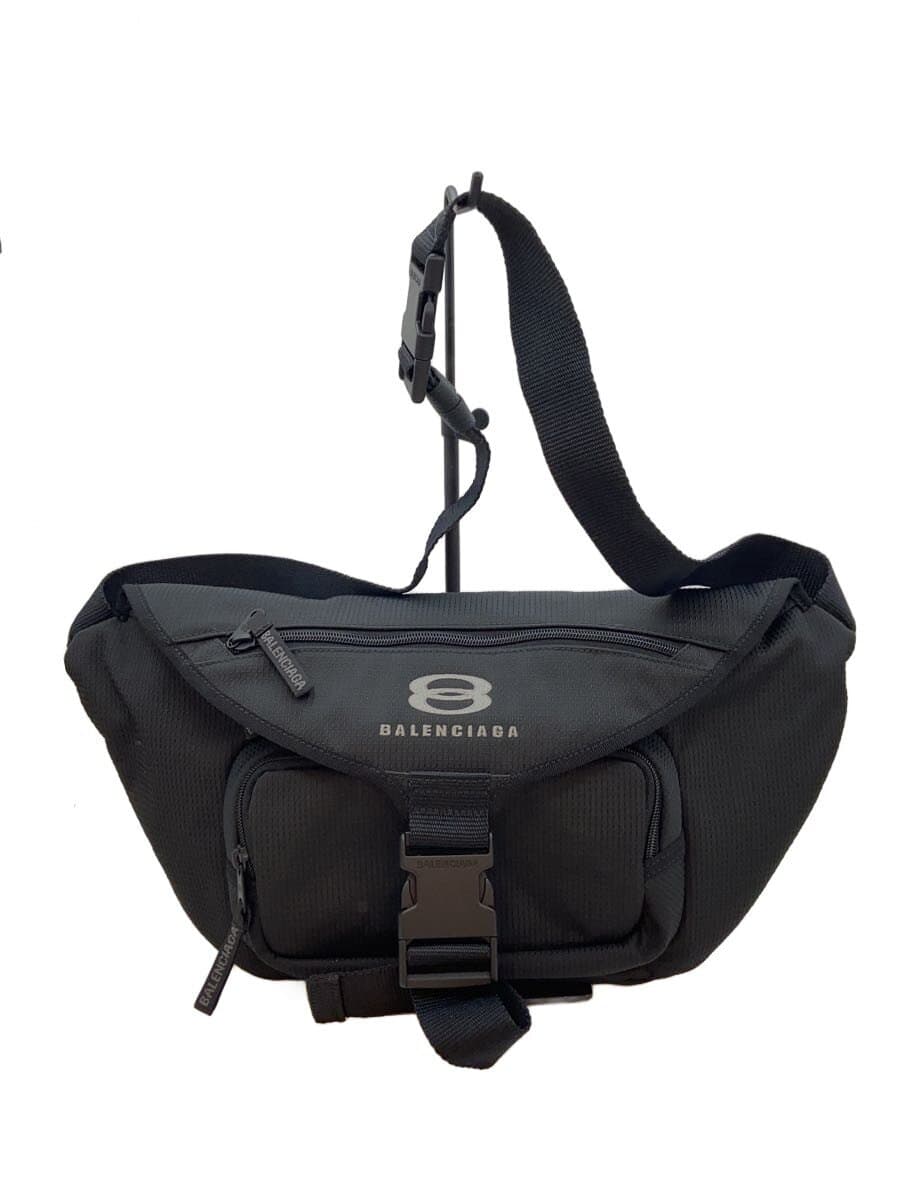 BALENCIAGA Shoulder Bag Nylon BLK 792072