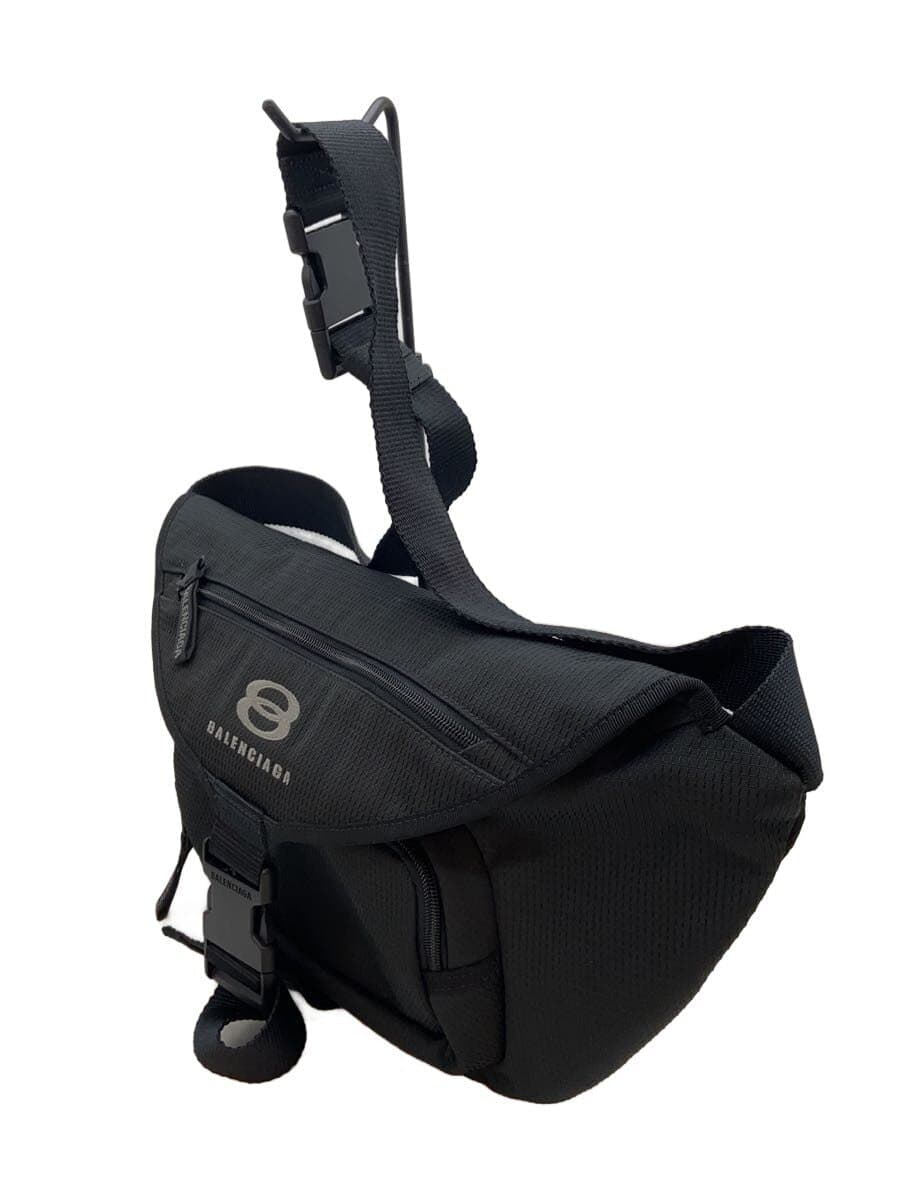 BALENCIAGA Shoulder Bag Nylon BLK 792072 2