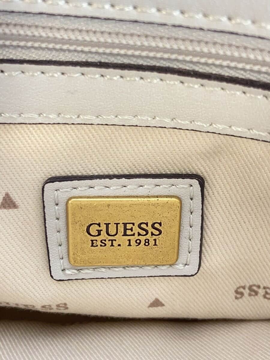 GUESS shoulder bag canvas GRY all-over pattern 5