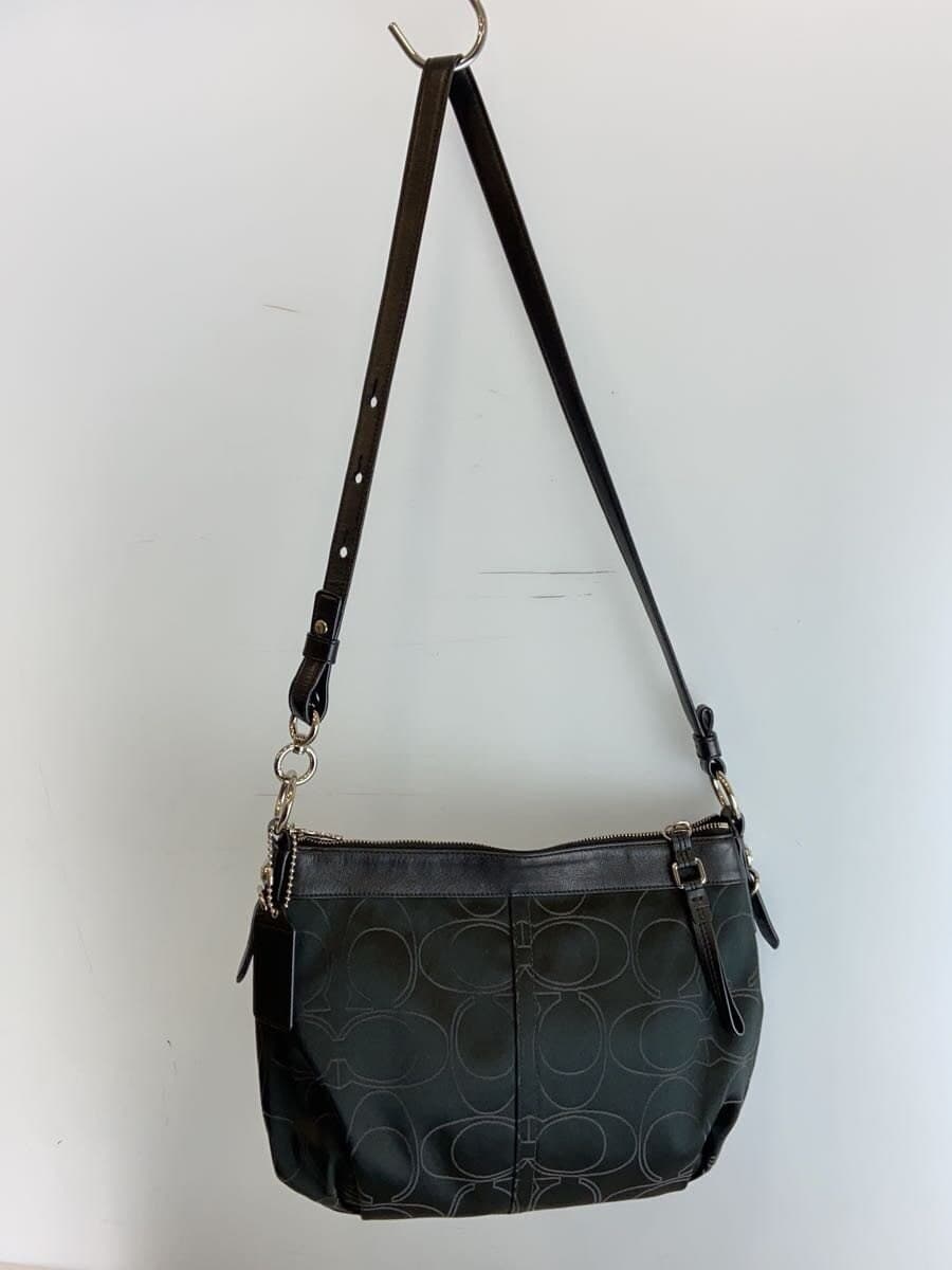 COACH Shoulder Bag_Signature Canvas BLK 15760 3