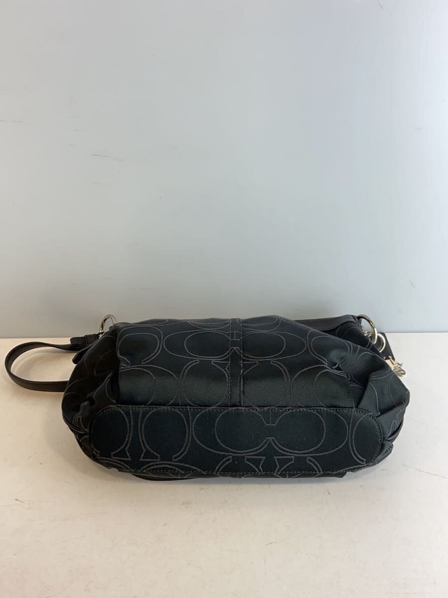 COACH Shoulder Bag_Signature Canvas BLK 15760 4