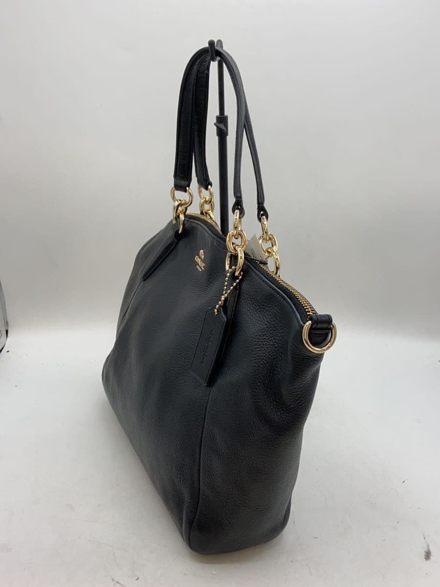 COACH Small Kelsey Satchel Leather Black Solid F28993 2
