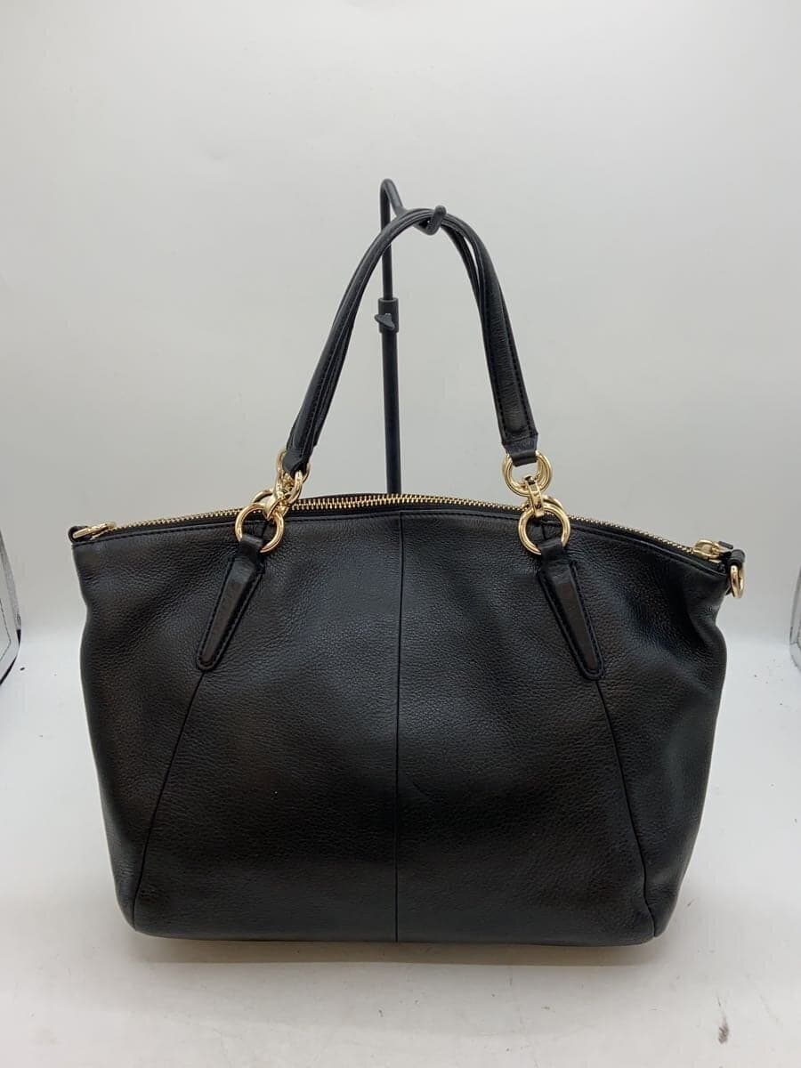 COACH Small Kelsey Satchel Leather Black Solid F28993 3