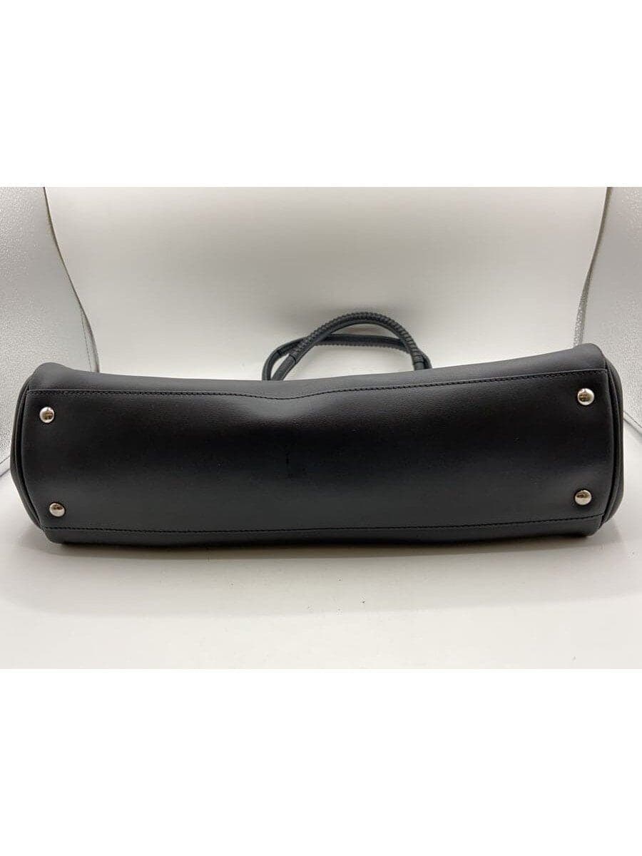 Salvatore Ferragamo Shoulder Bag Leather BLK Solid EZ-21 E578 4