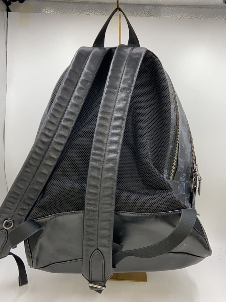 COACH Backpack Leather BLK Check F23249 3