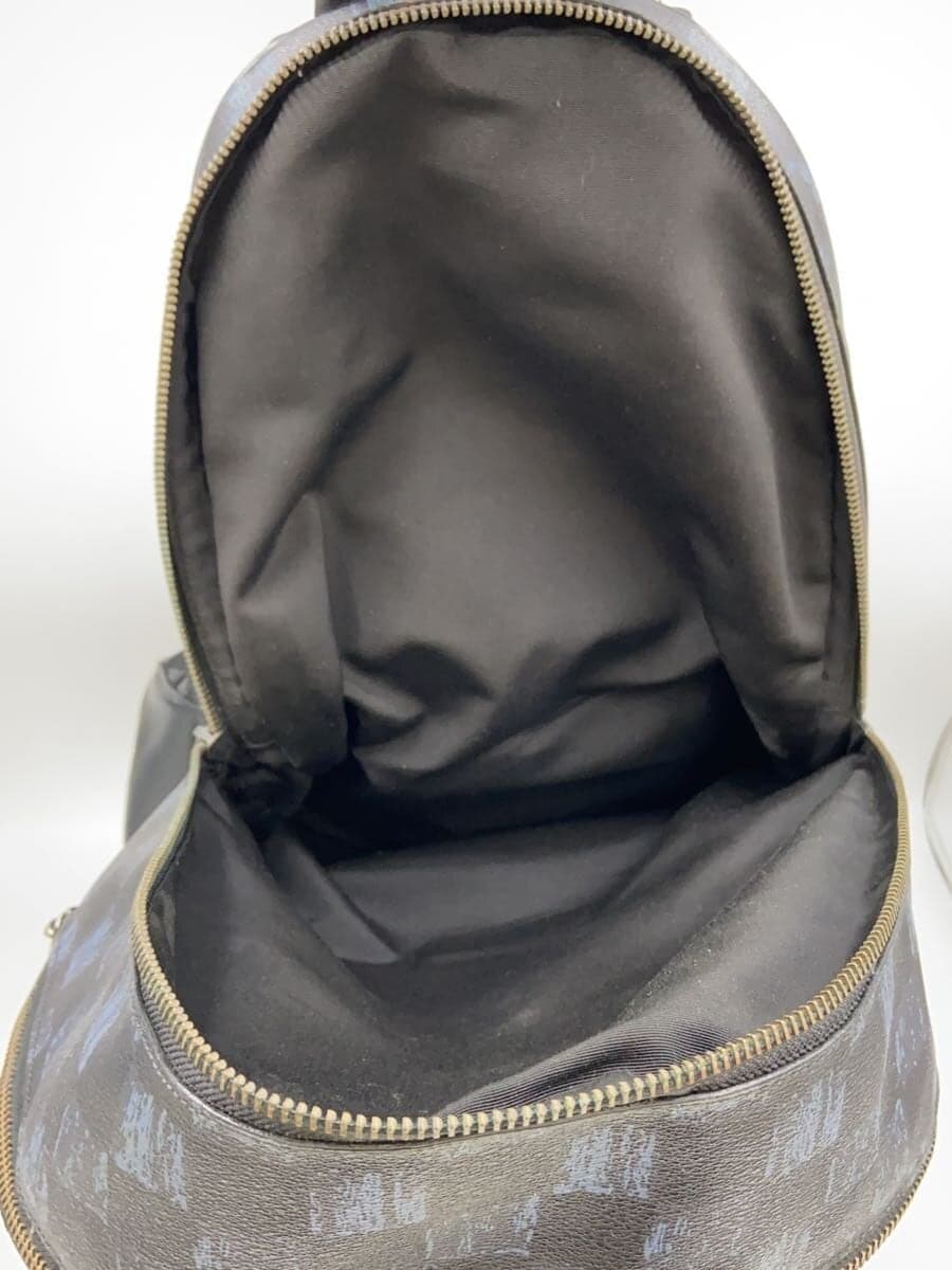 COACH Backpack Leather BLK Check F23249 6