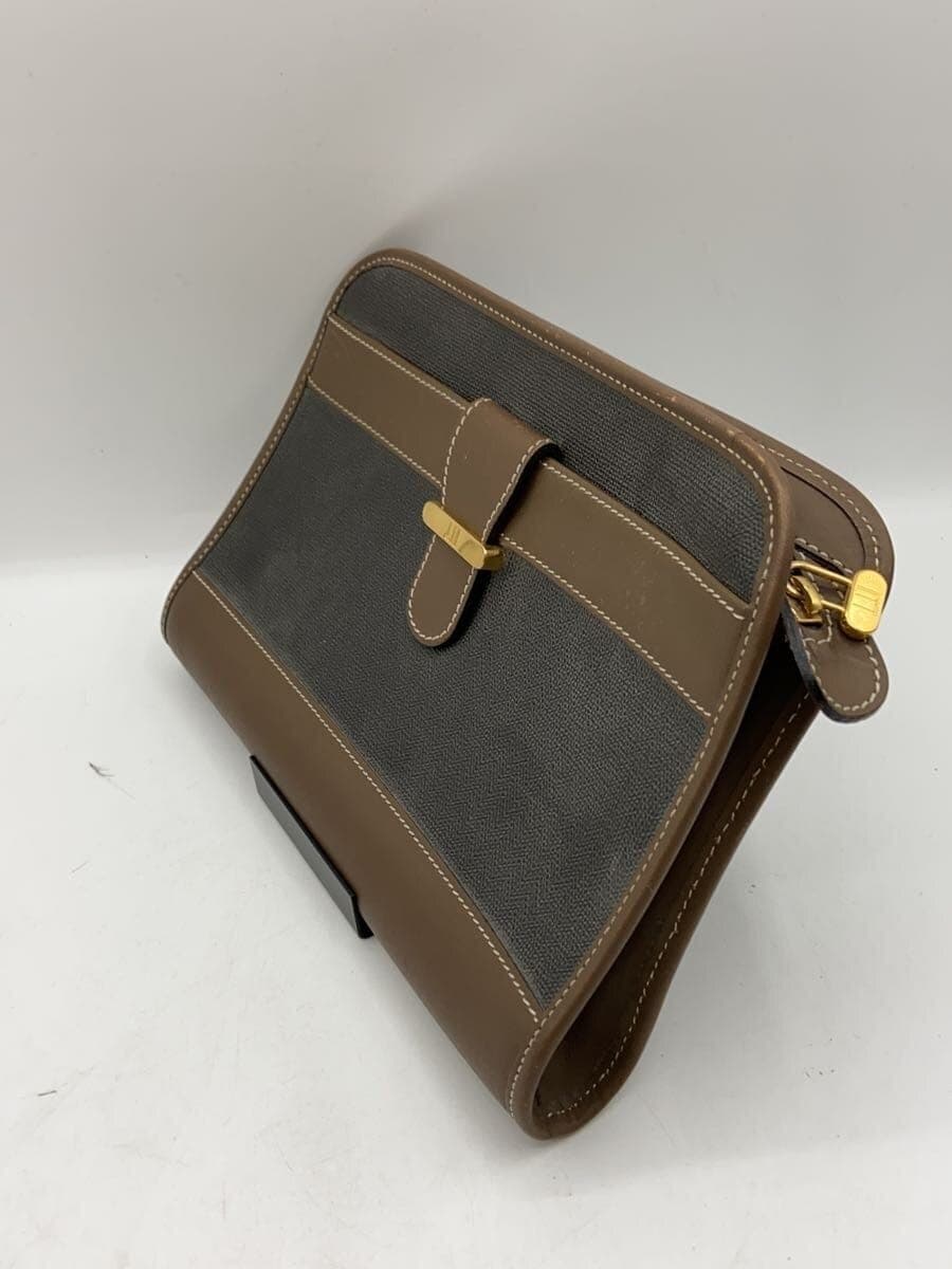 dunhill Clutch Bag Leather CML 2