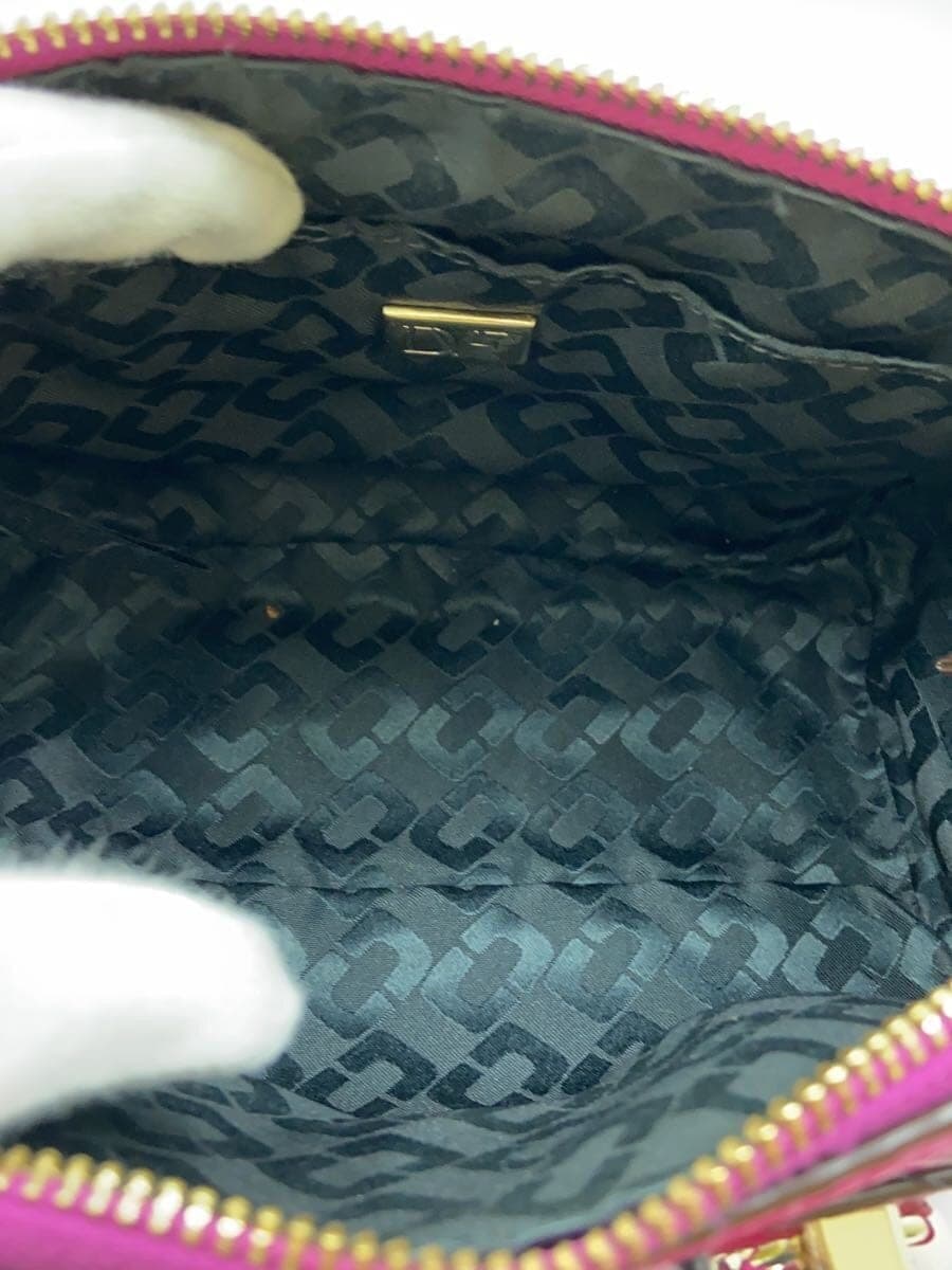 DIANE von FURSTENBERG Shoulder Bag Leather PNK 6