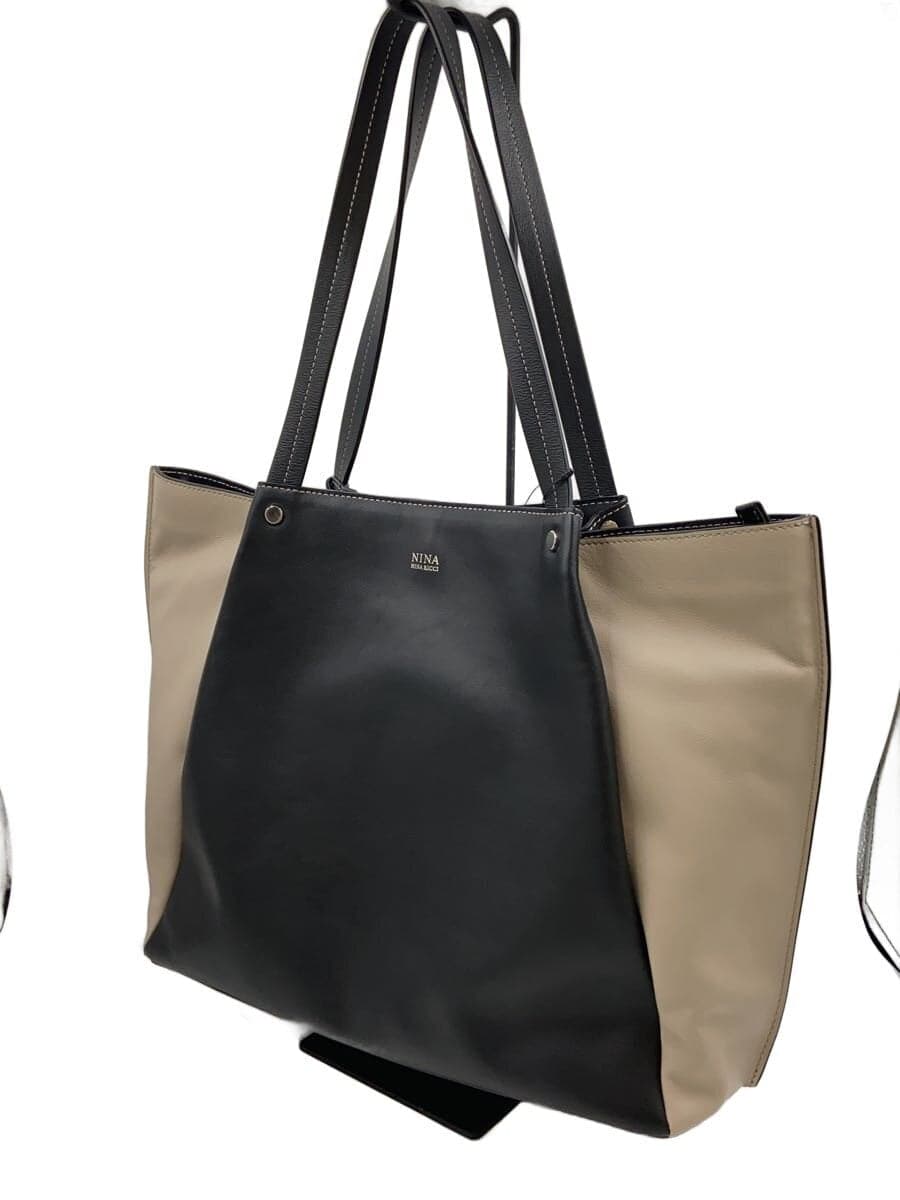 NINA NINA RICCI Tote Bag Faux Leather GRY 2