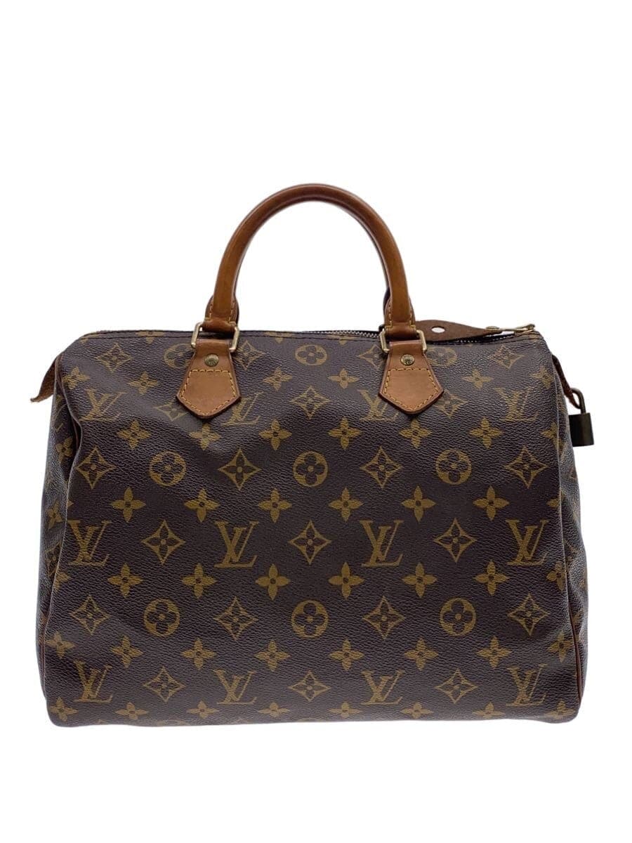 LOUIS VUITTON 1) Speedy 30 Monogram Canvas PVC BRW Monogram M41526