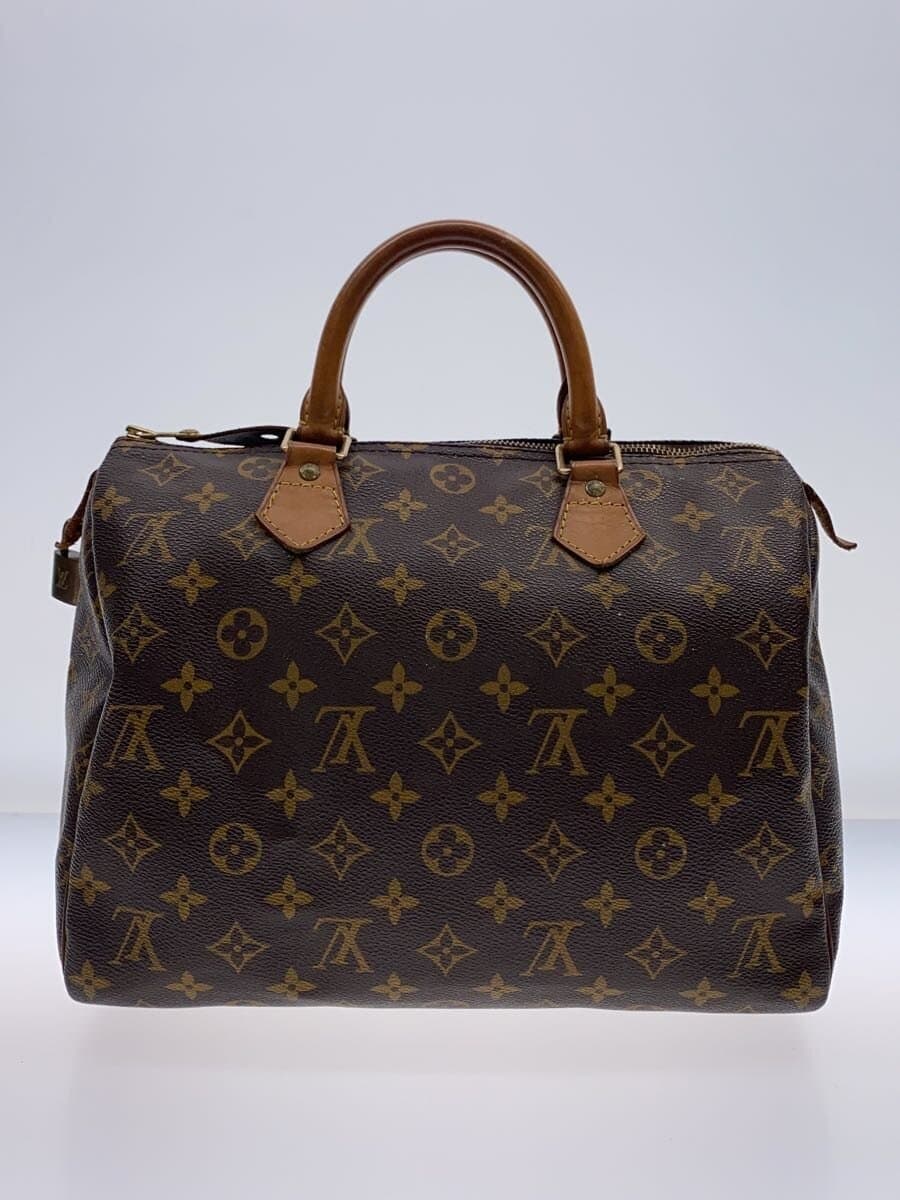 LOUIS VUITTON 1) Speedy 30 Monogram Canvas PVC BRW Monogram M41526 3