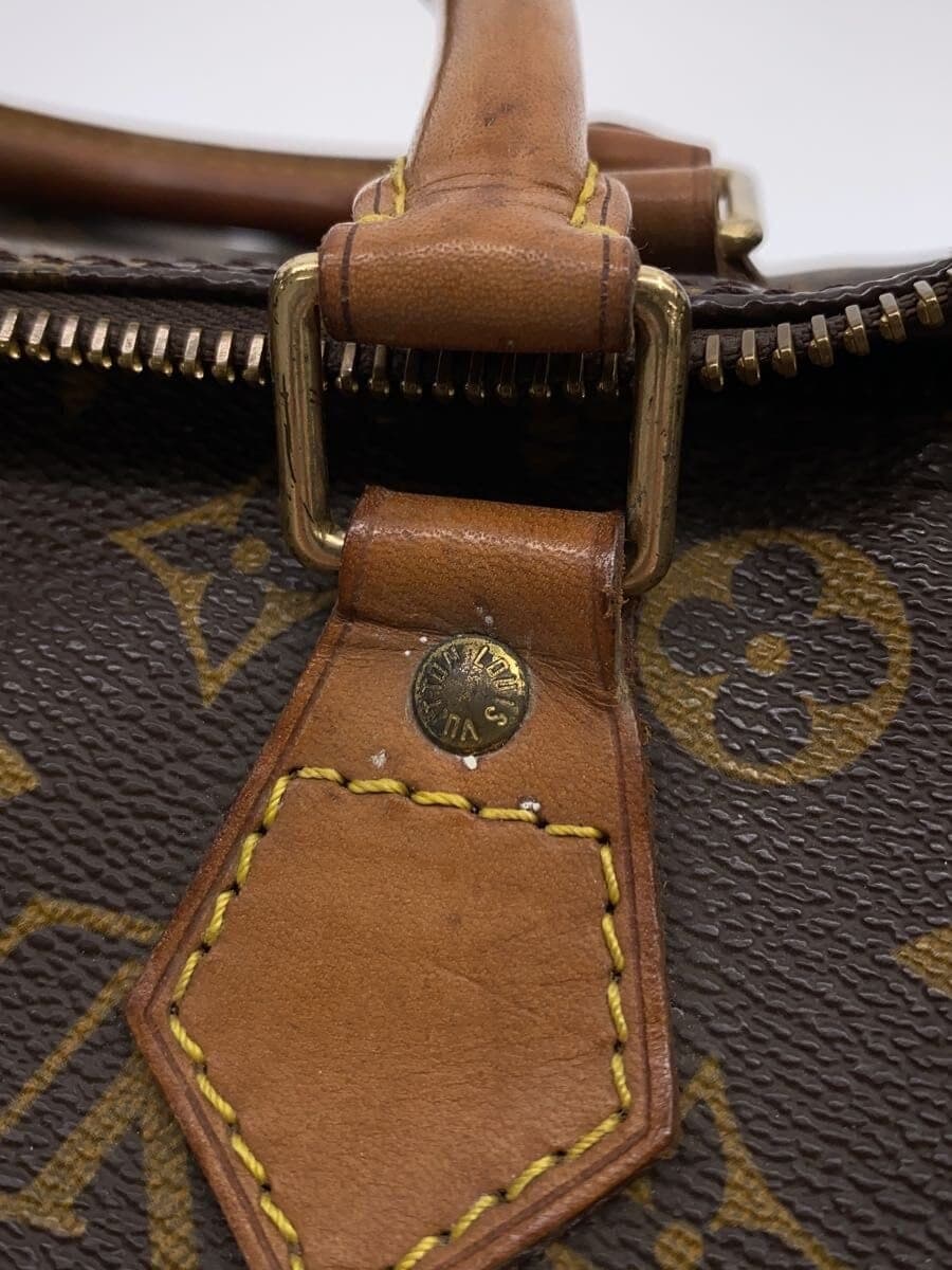 LOUIS VUITTON 1) Speedy 30 Monogram Canvas PVC BRW Monogram M41526 7