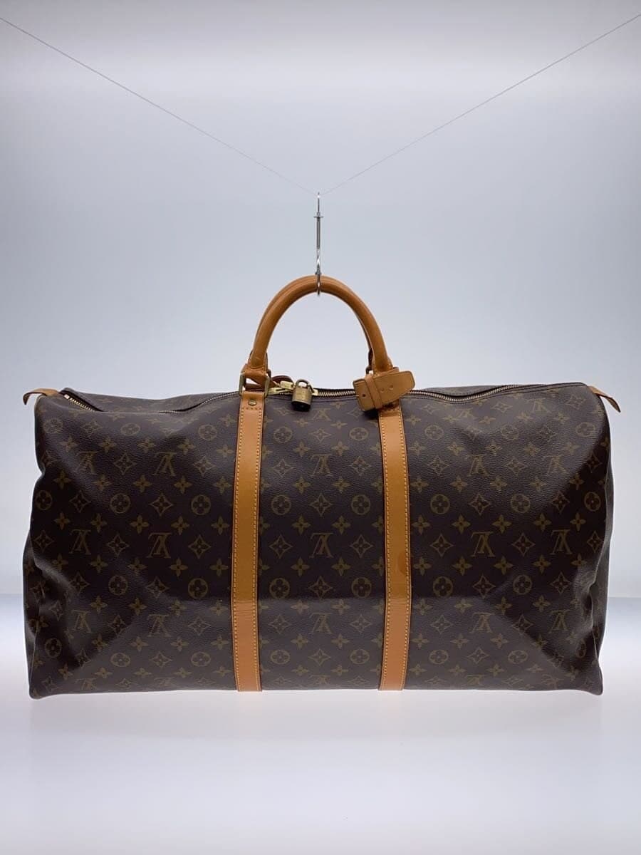 LOUIS VUITTON Keepall 60 Monogram Canvas PVC BRW M41422 3