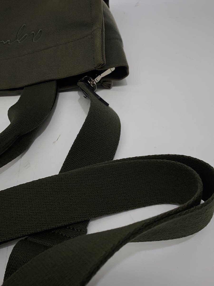 agnes b. Shoulder Bag Canvas KHK 7