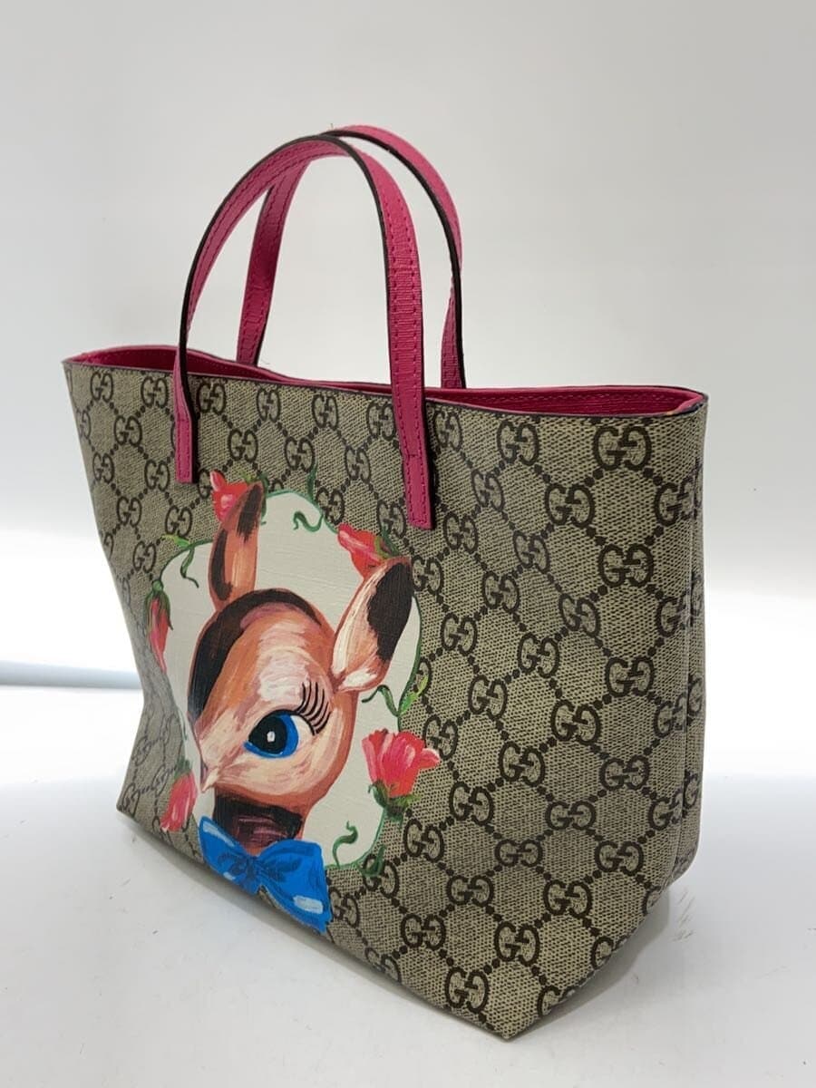 GUCCI Tote Bag PVC BEG All-over Print 410812 2