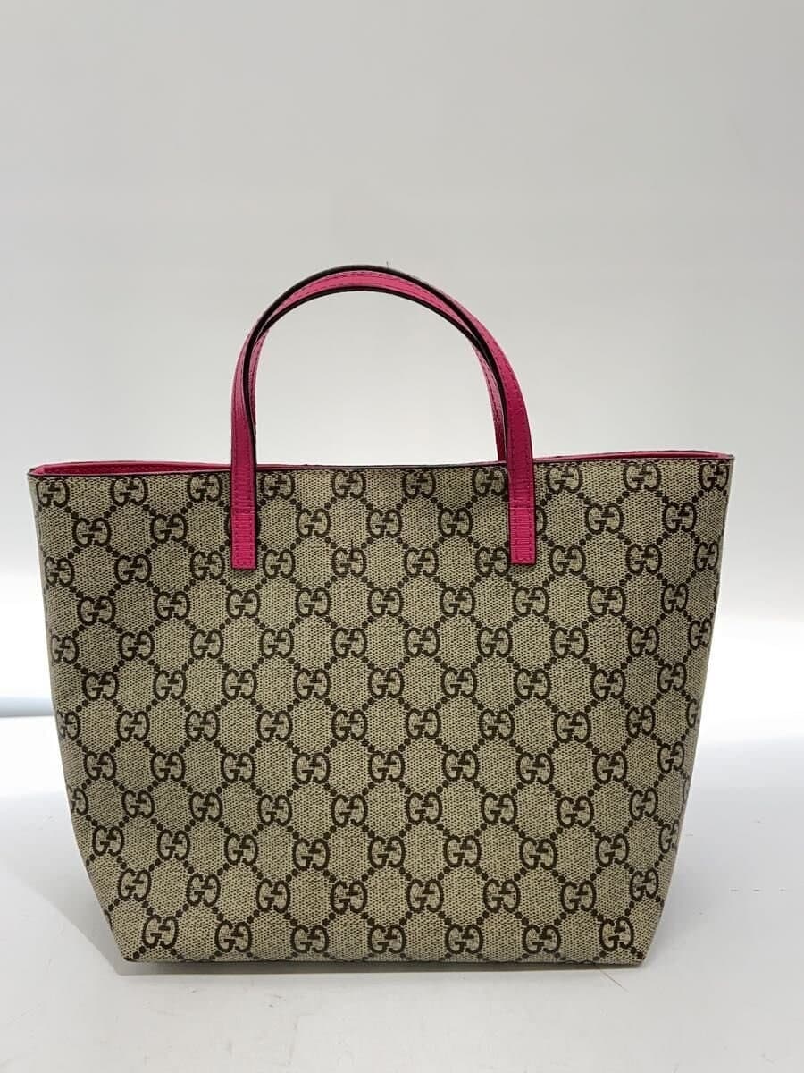 GUCCI Tote Bag PVC BEG All-over Print 410812 3