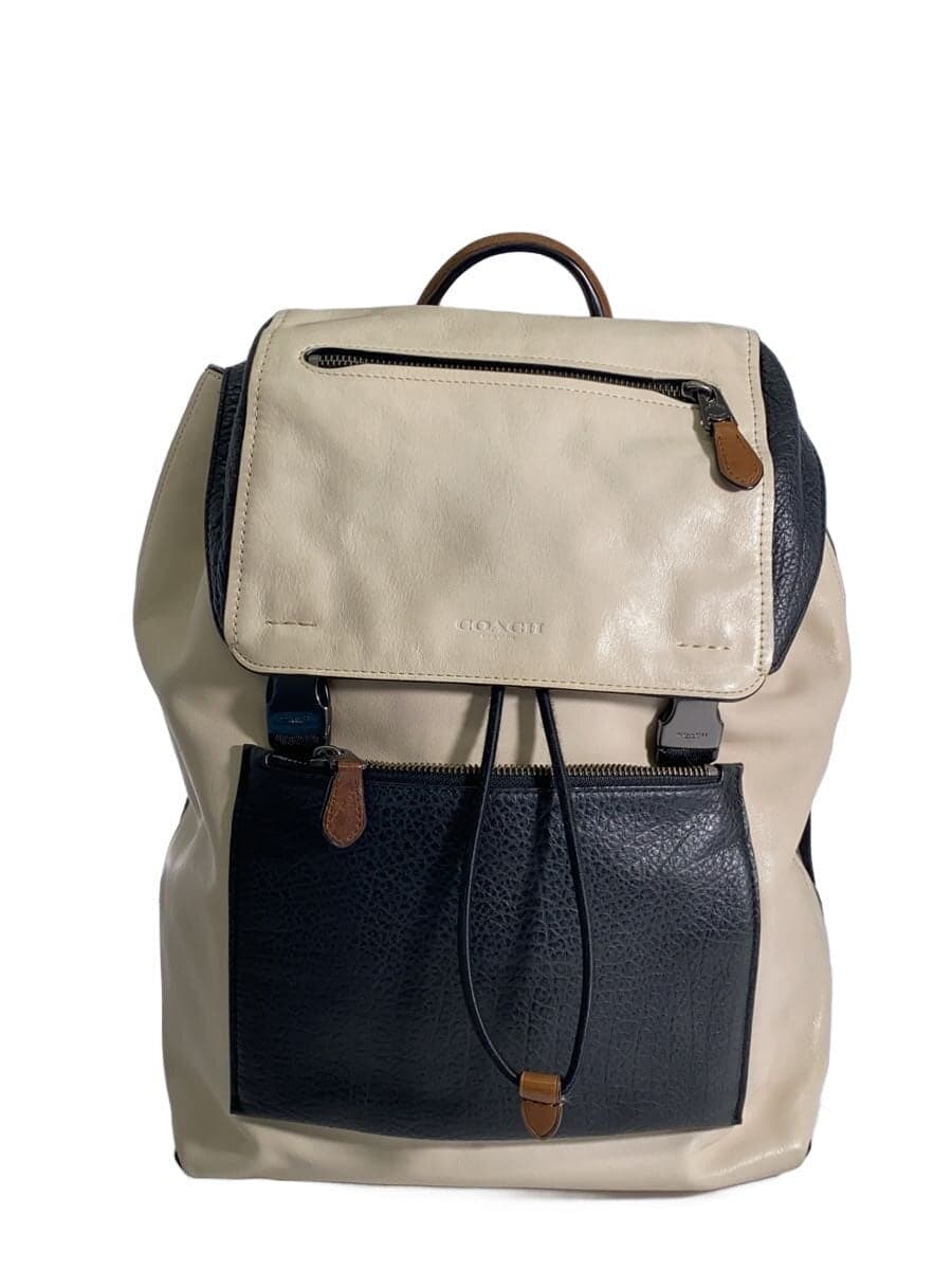 COACH Backpack Leather BEG 57759