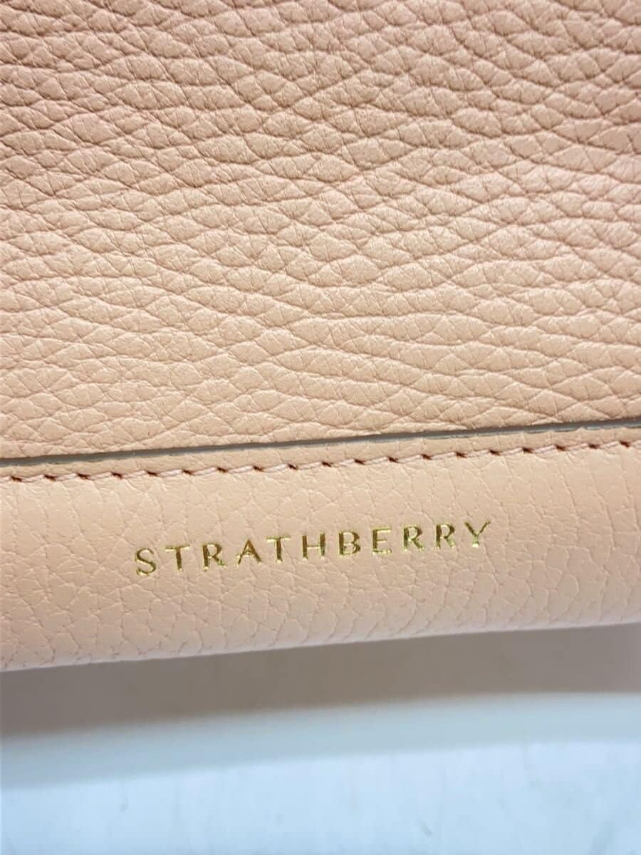 STRATHBERRY shoulder bag leather PNK solid color 5
