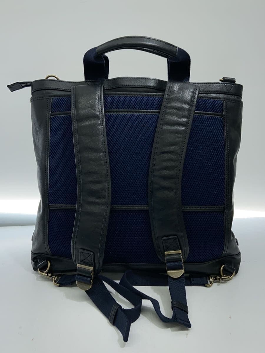 Chelica backpack cowhide BLK plain 3