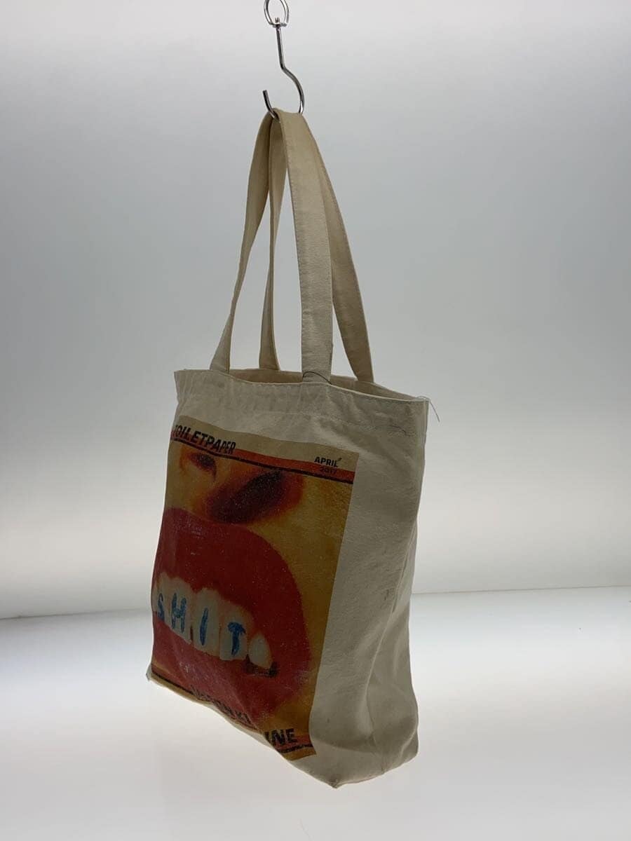 MAISON KITSUNE Tote Bag Cotton CRM Print 2