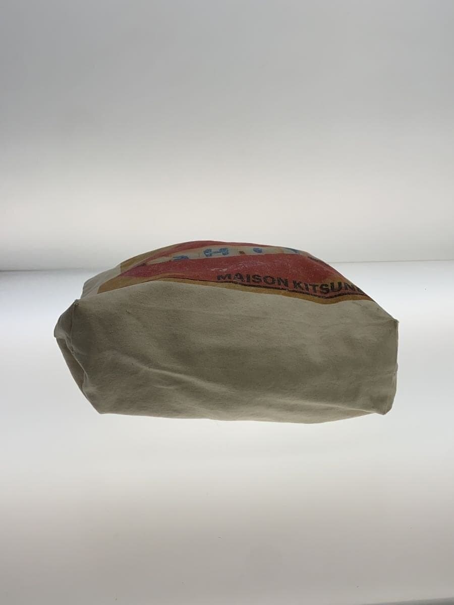 MAISON KITSUNE Tote Bag Cotton CRM Print 4