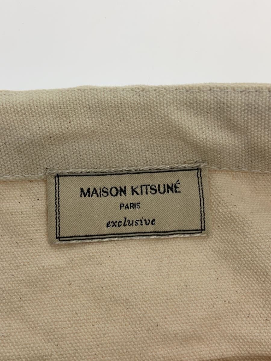 MAISON KITSUNE Tote Bag Cotton CRM Print 5