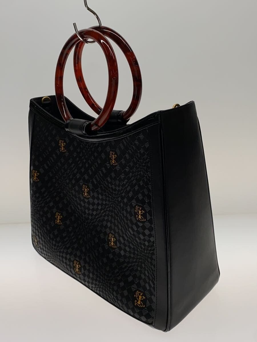 INDEN-YA handbag leather BLK 2