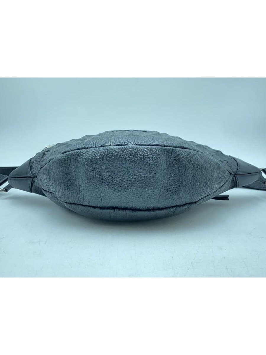 JIMMY CHOO Waist Bag Body Bag Leather Black All Over Pattern Star Pattern Embossed 4