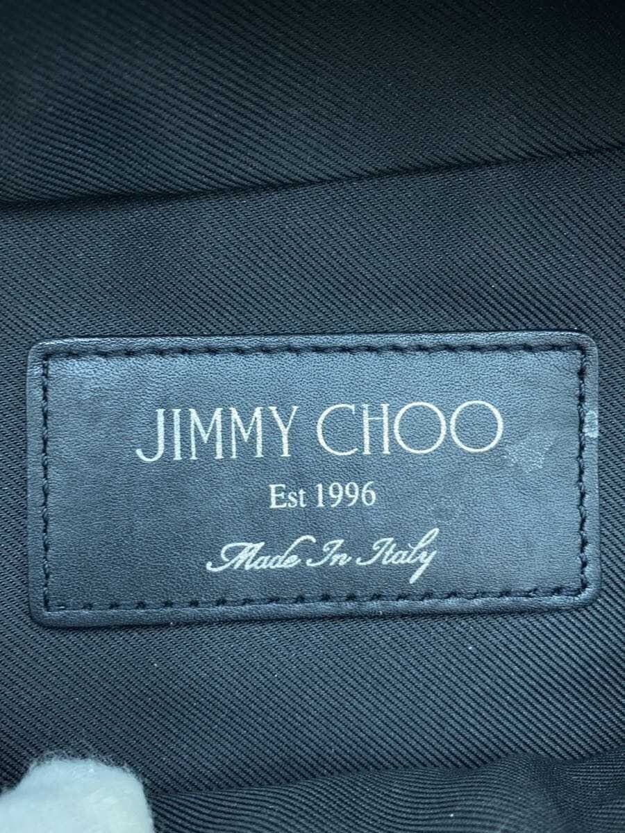 JIMMY CHOO Waist Bag Body Bag Leather Black All Over Pattern Star Pattern Embossed 7