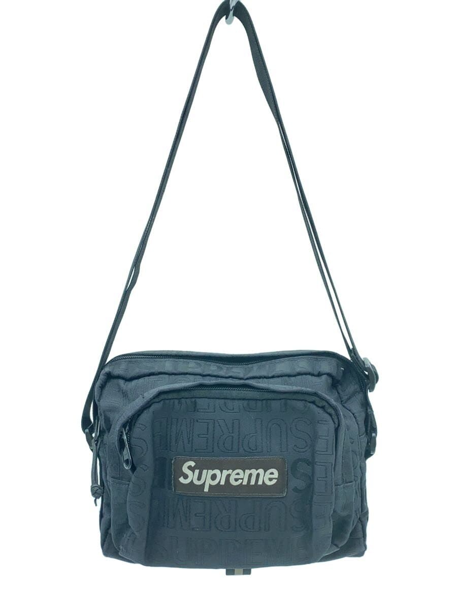 Supreme Shoulder Bag Black All Over Pattern Box Logo