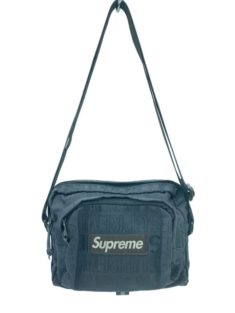 Supreme Shoulder Bag Black All Over Pattern Box Logo