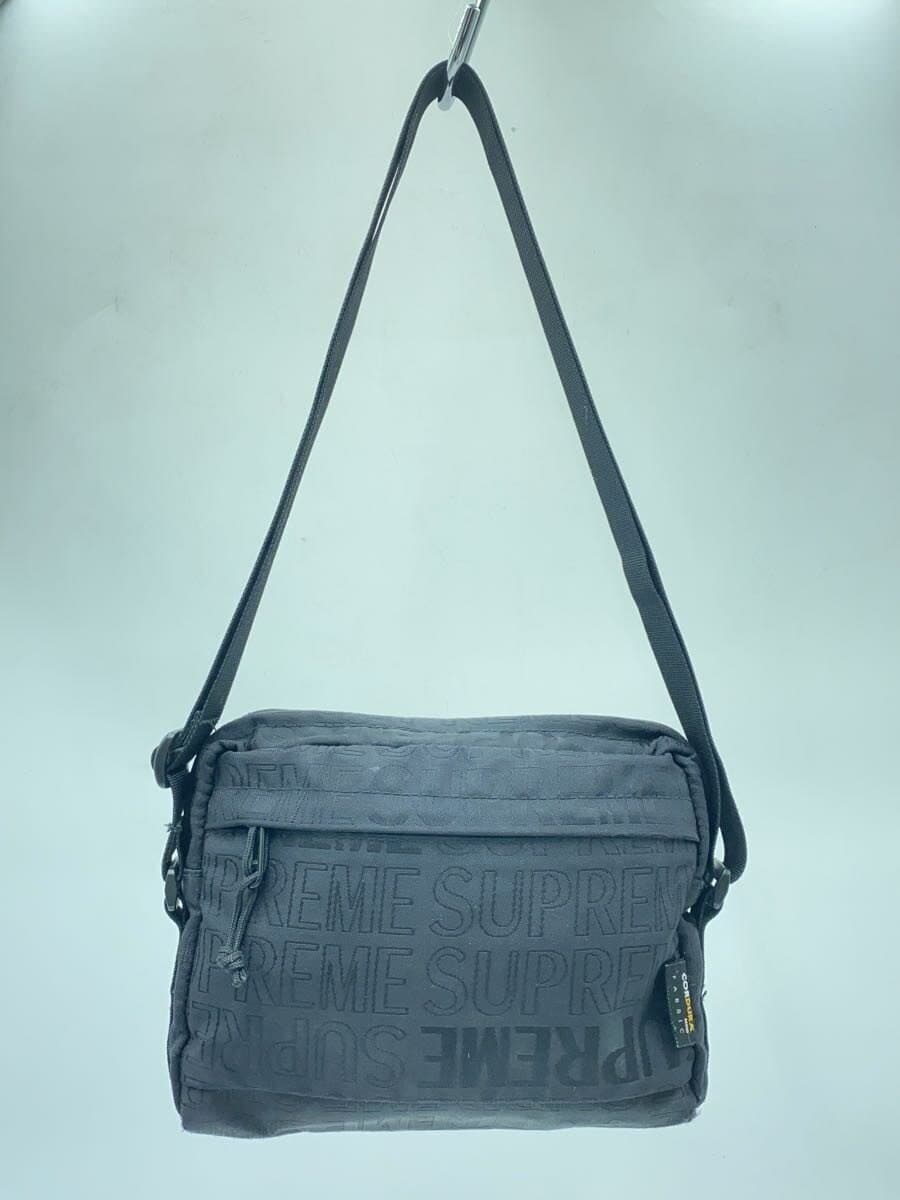 Supreme Shoulder Bag Black All Over Pattern Box Logo 3