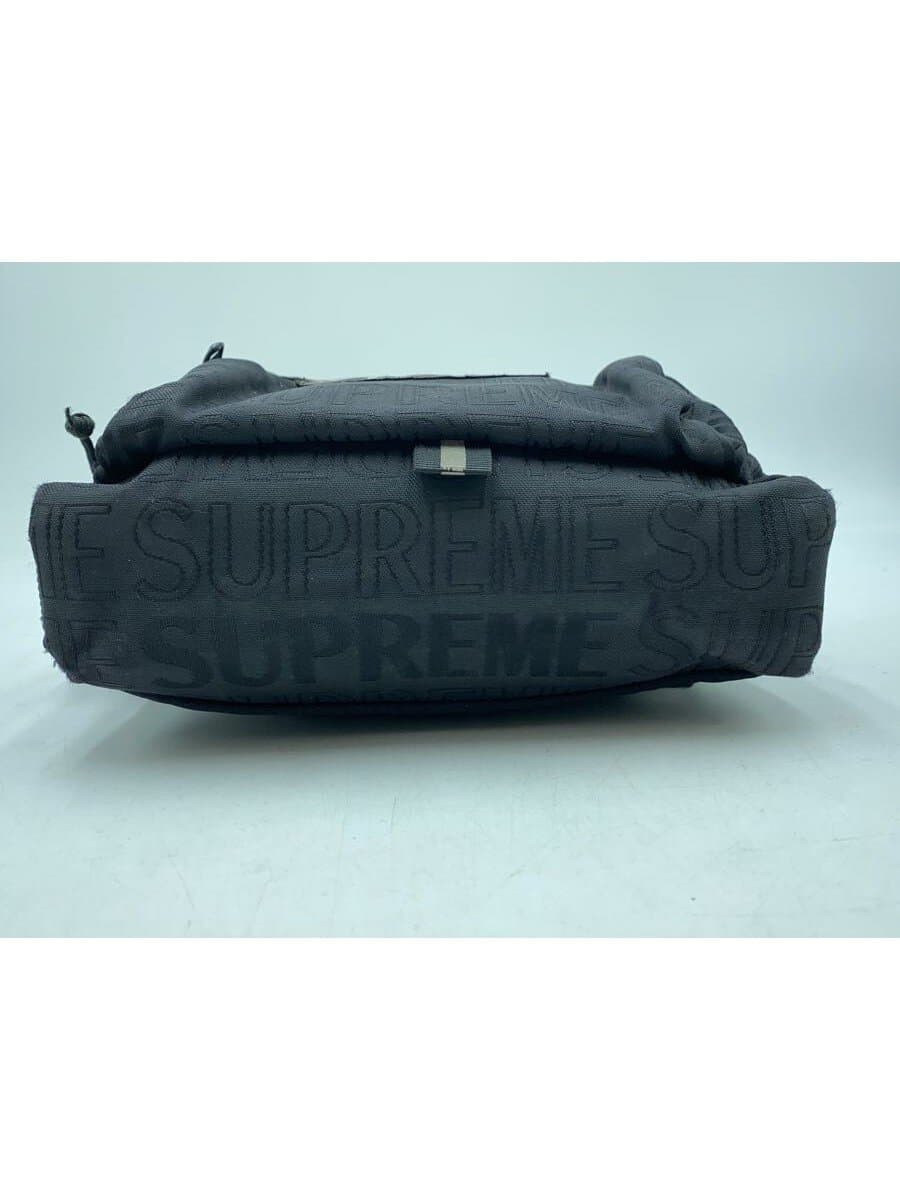 Supreme Shoulder Bag Black All Over Pattern Box Logo 4