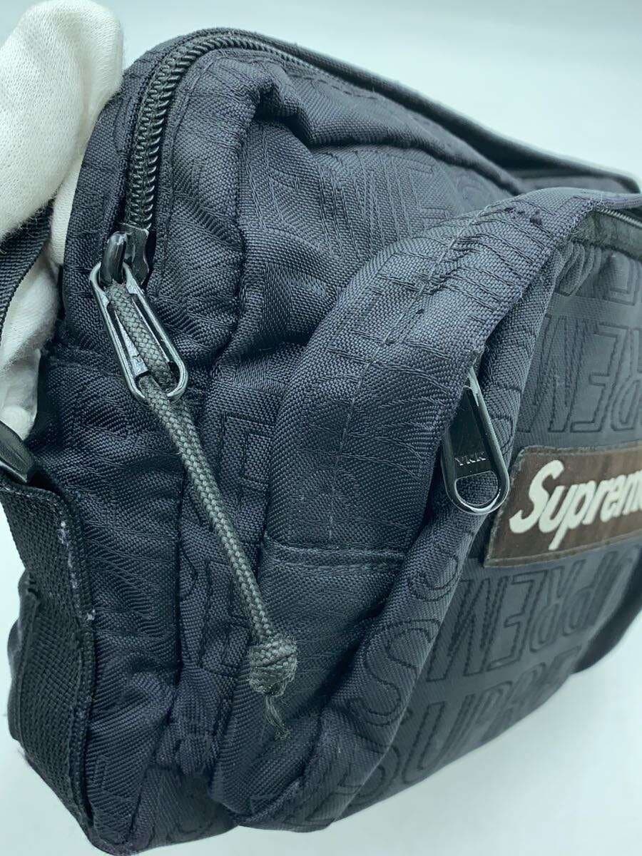 Supreme Shoulder Bag Black All Over Pattern Box Logo 8