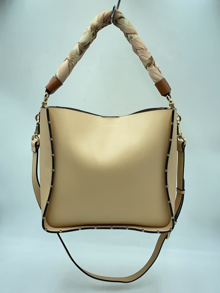 CHARLES&KEITH Shoulder Bag Leather Beige 20150720 2-Way 9