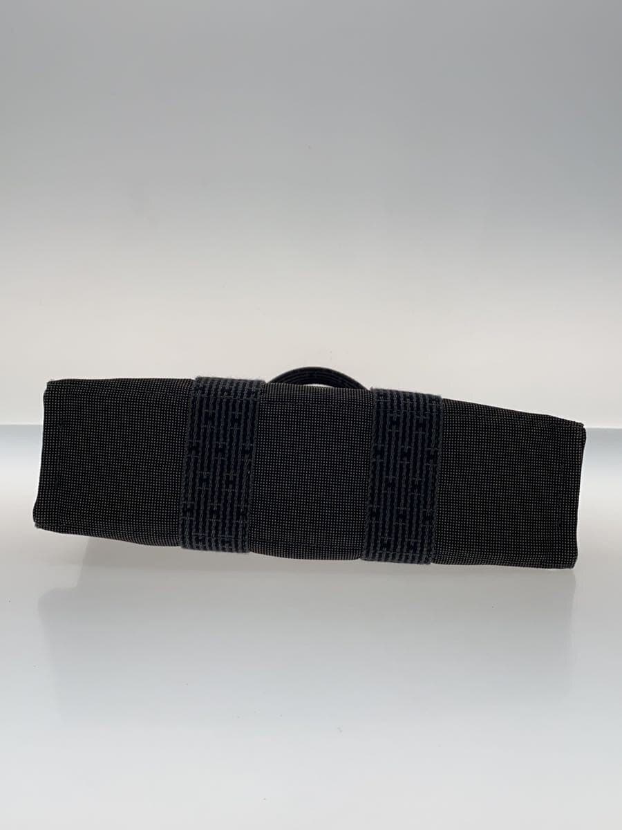 HERMES Tote Bag Canvas GRY 4