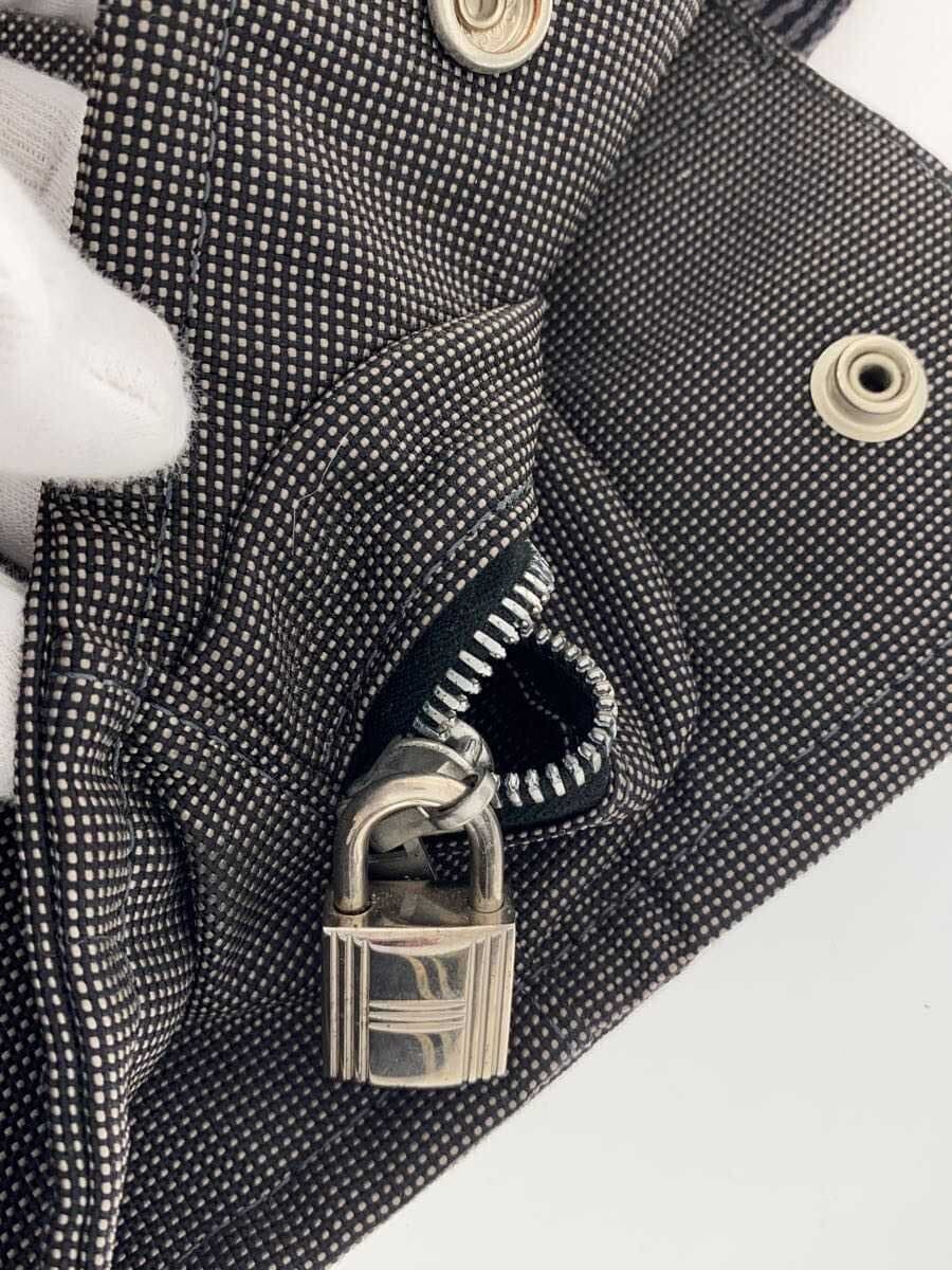 HERMES Tote Bag Canvas GRY 7