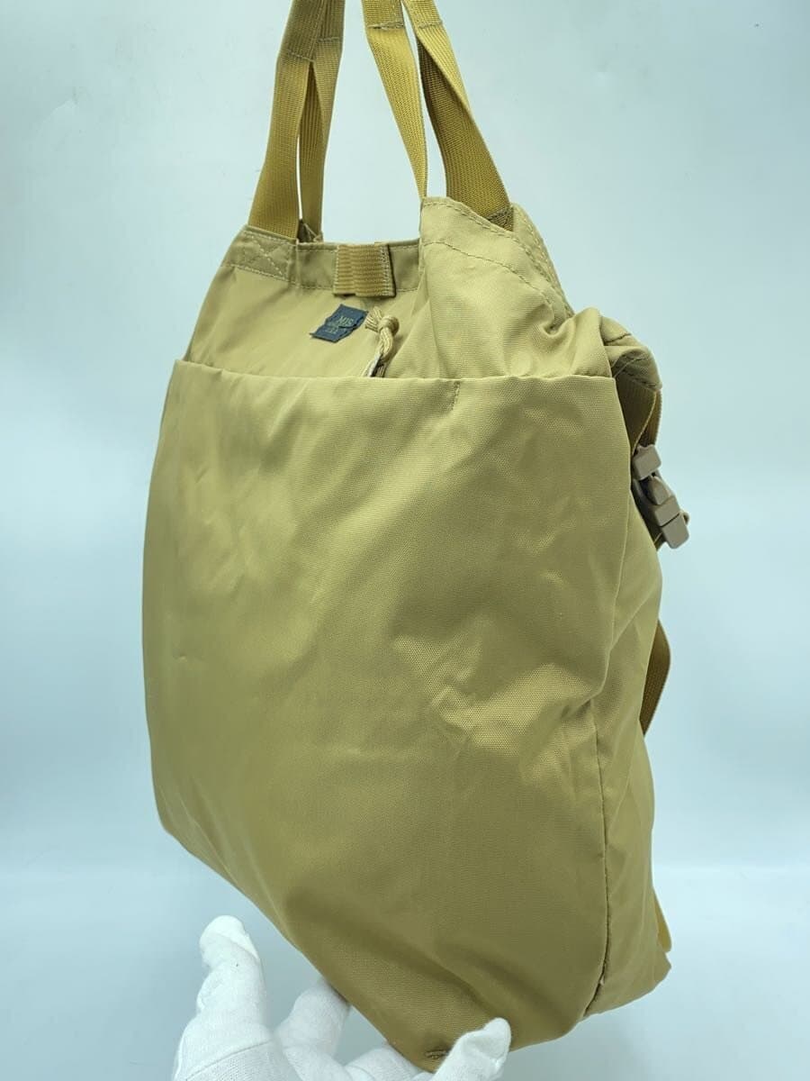 MIS Tote Bag Nylon Camel Solid 2-Way Shoulder Bag 2