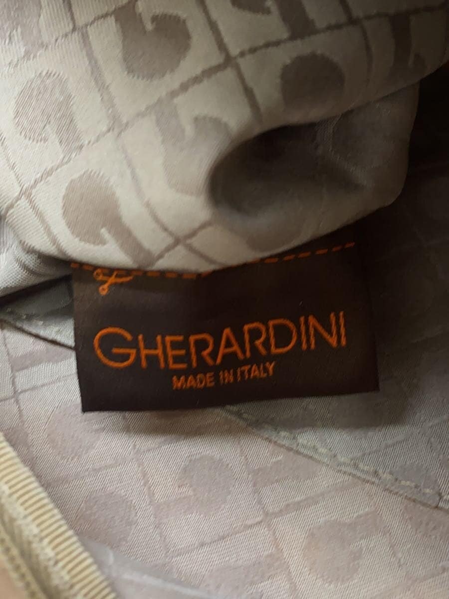 GHERARDINI Shoulder Bag -- BEG All-over Print 5