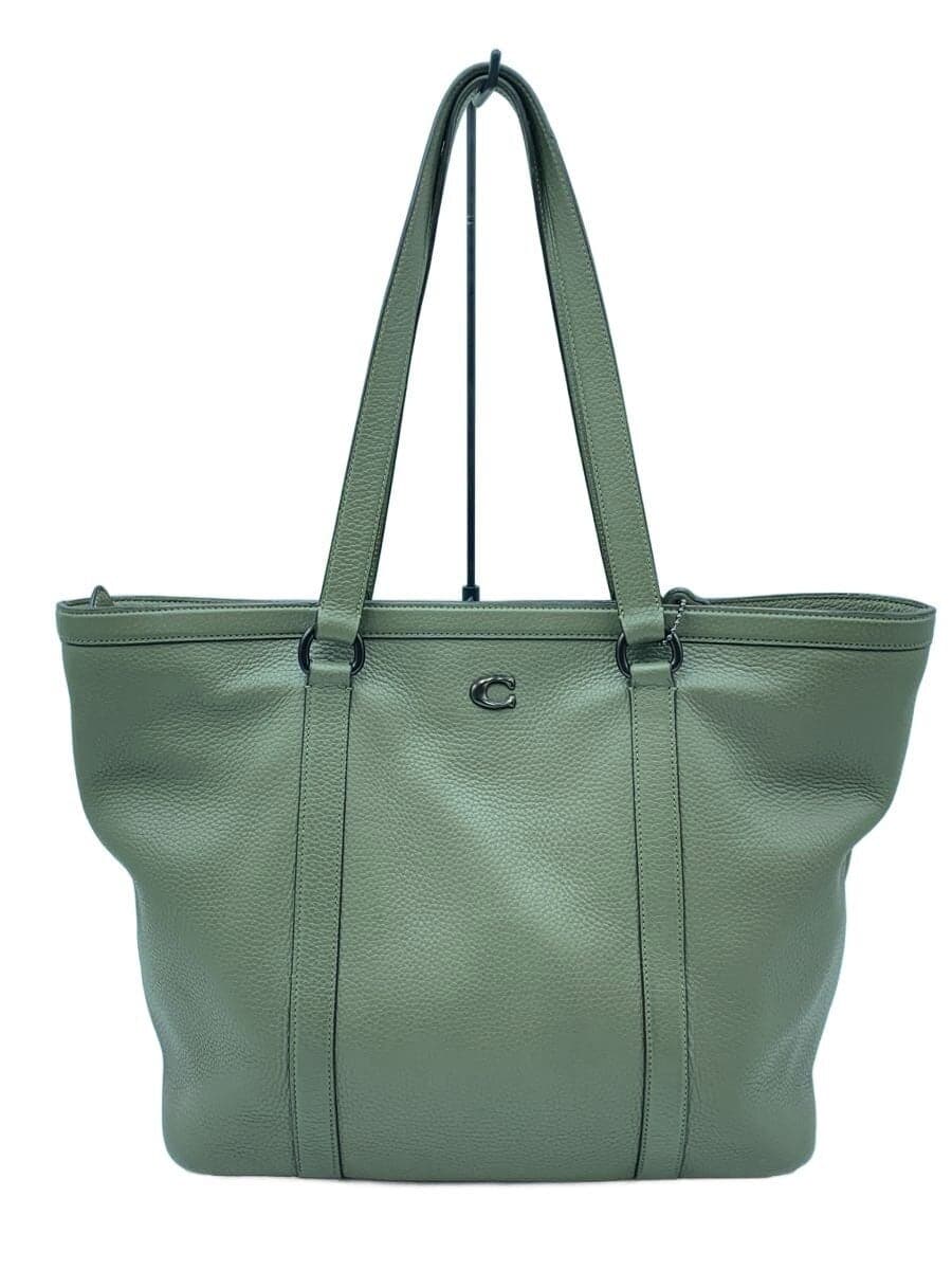 COACH Tote Bag Leather Green C2447-CU116