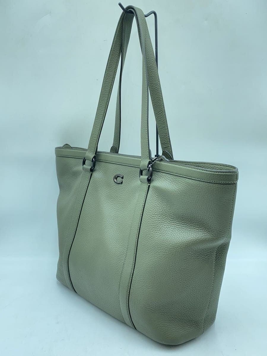 COACH Tote Bag Leather Green C2447-CU116 2