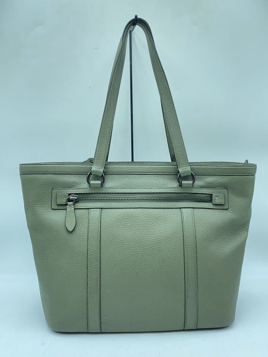 COACH Tote Bag Leather Green C2447-CU116 3