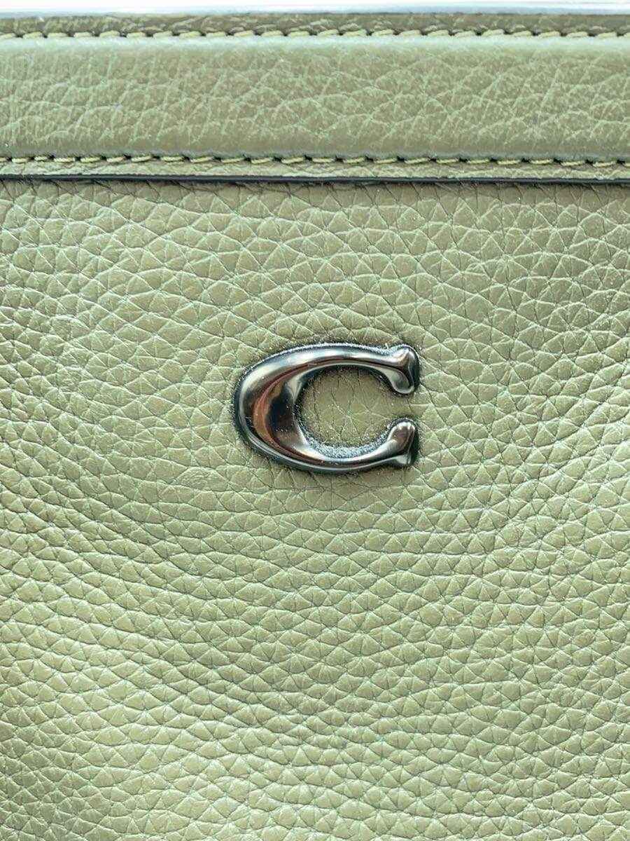 COACH Tote Bag Leather Green C2447-CU116 5