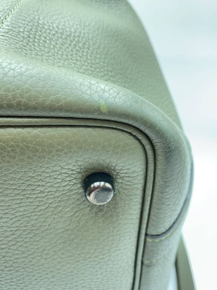 COACH Tote Bag Leather Green C2447-CU116 8