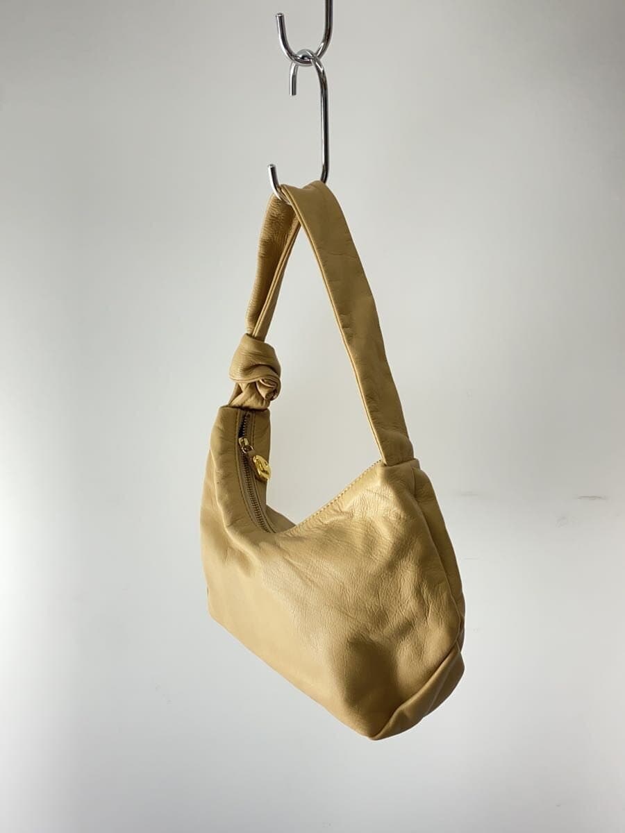 Other Brand gemeil Handbag Leather BEG Solid Knot One Handle Bag 2