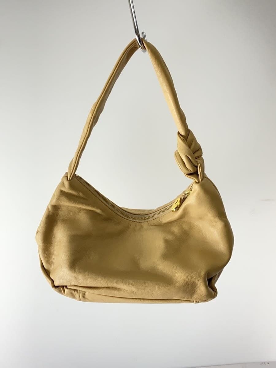 Other Brand gemeil Handbag Leather BEG Solid Knot One Handle Bag 3