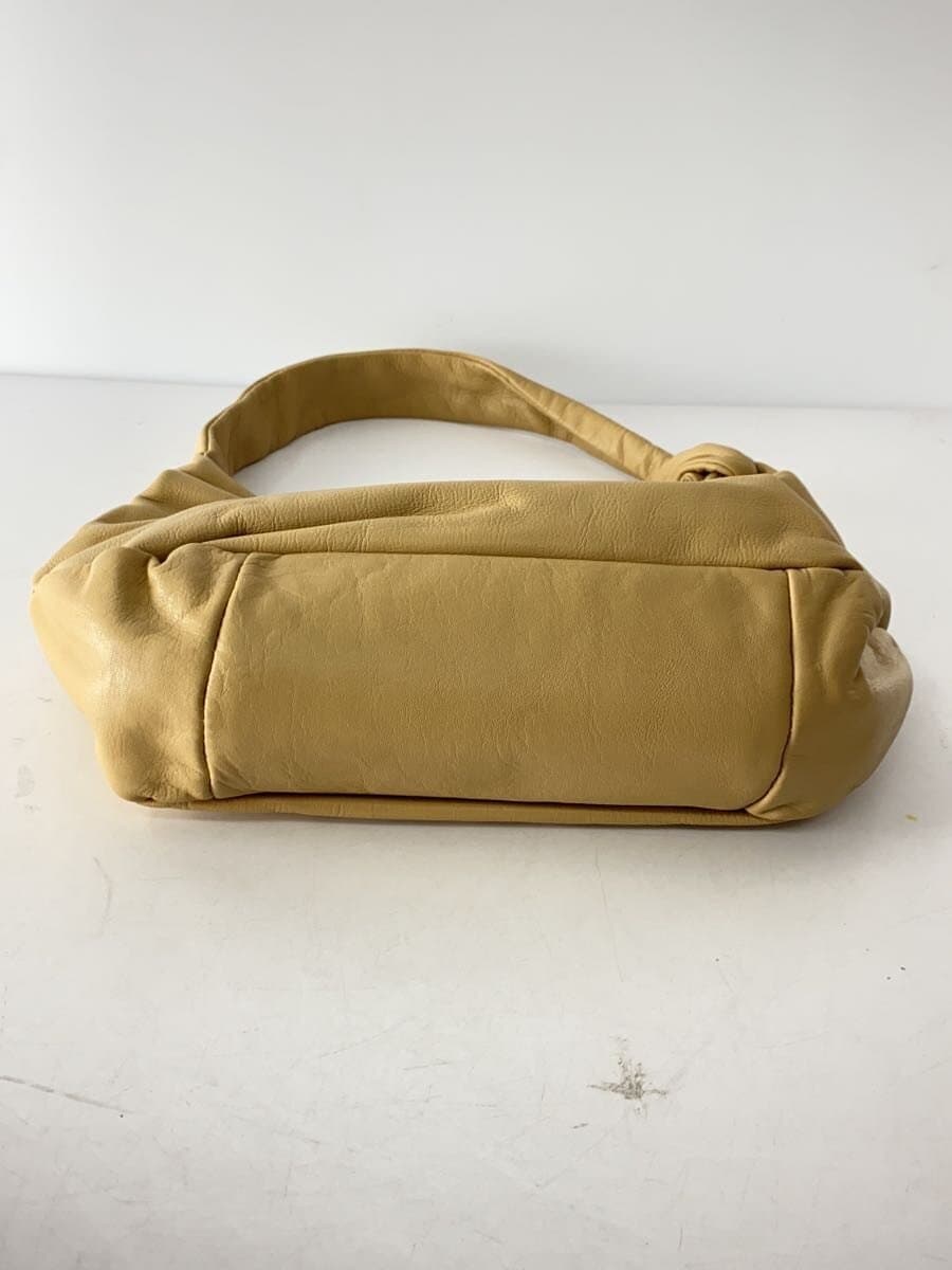 Other Brand gemeil Handbag Leather BEG Solid Knot One Handle Bag 4