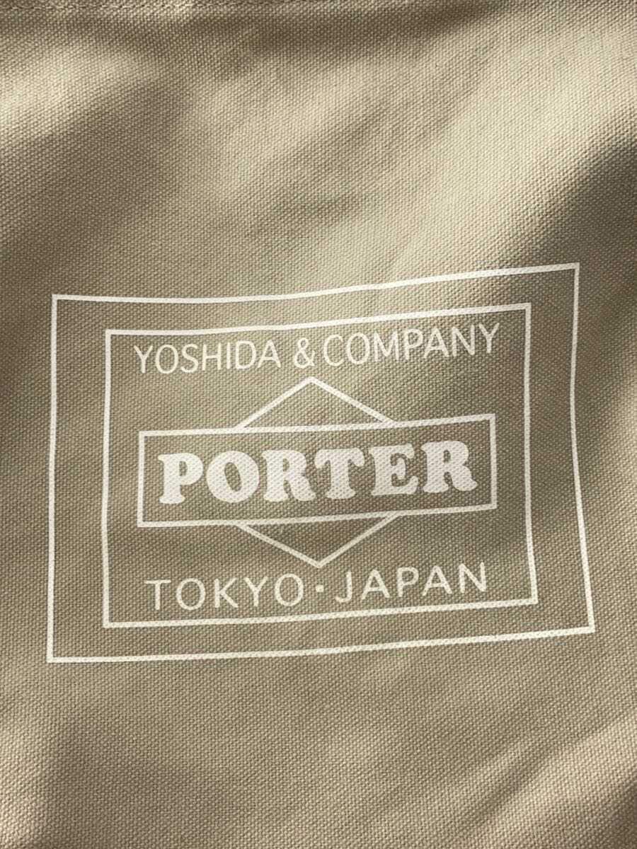 PORTER Tote Bag Canvas BEG Solid 5