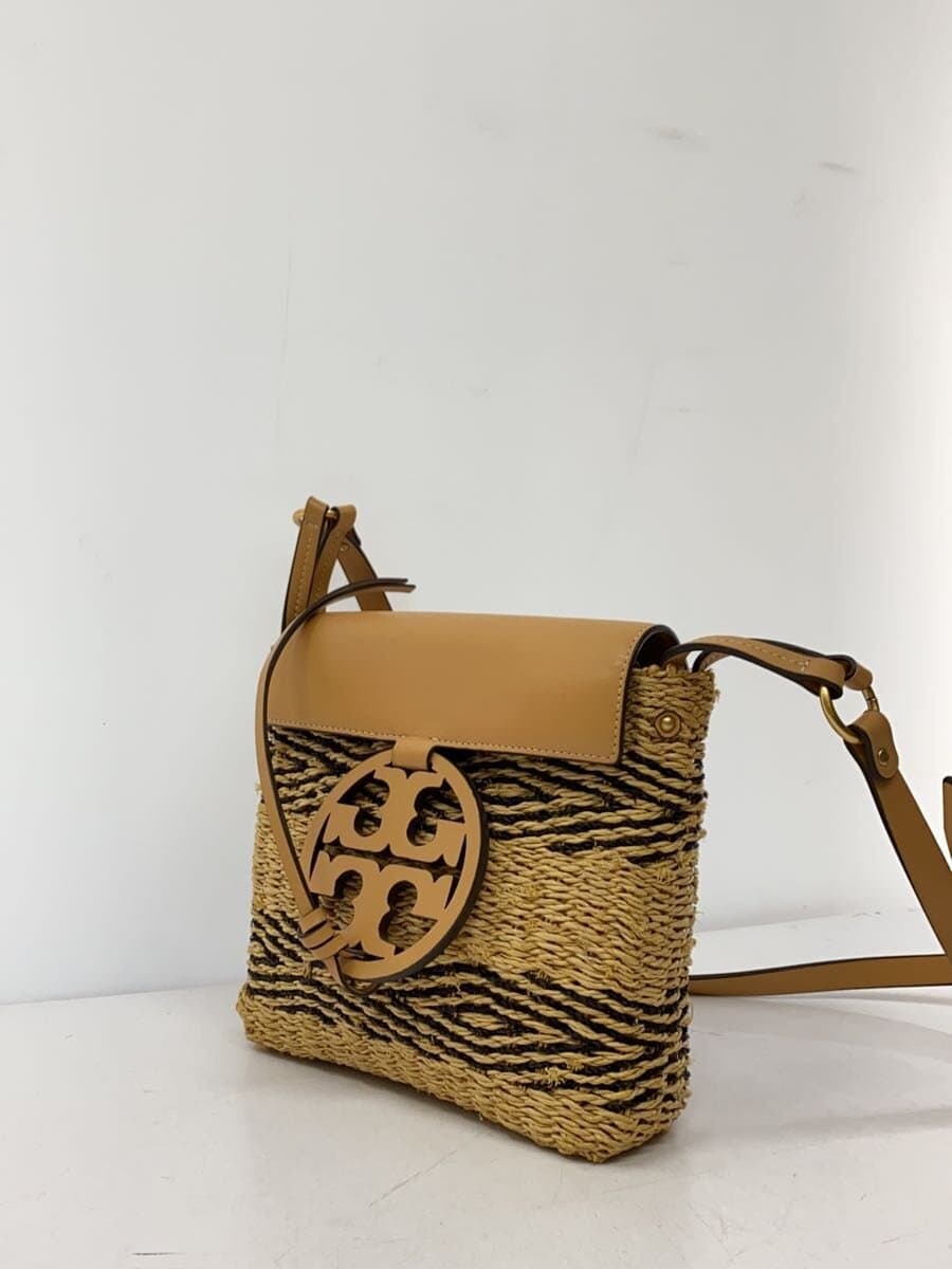 TORY BURCH Shoulder Bag BEG 10005586 Miller Striped Straw Crossbody 2